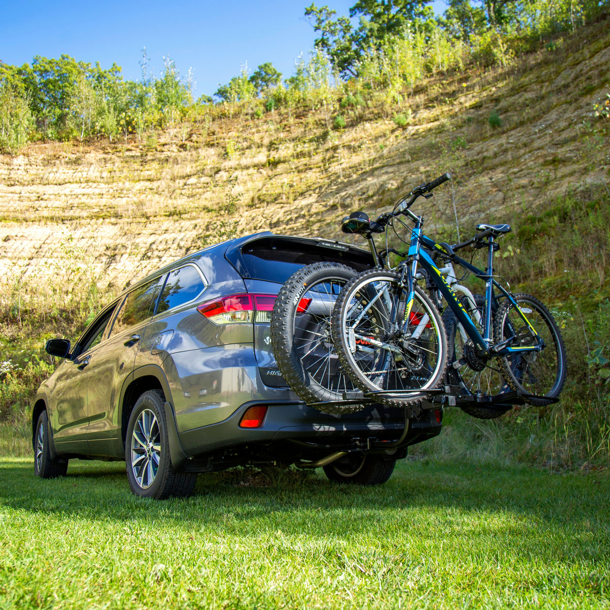 Tray-Style Hitch-Mounted Bike Rack (2 Bikes 1-1/4" Or 2" Shank)