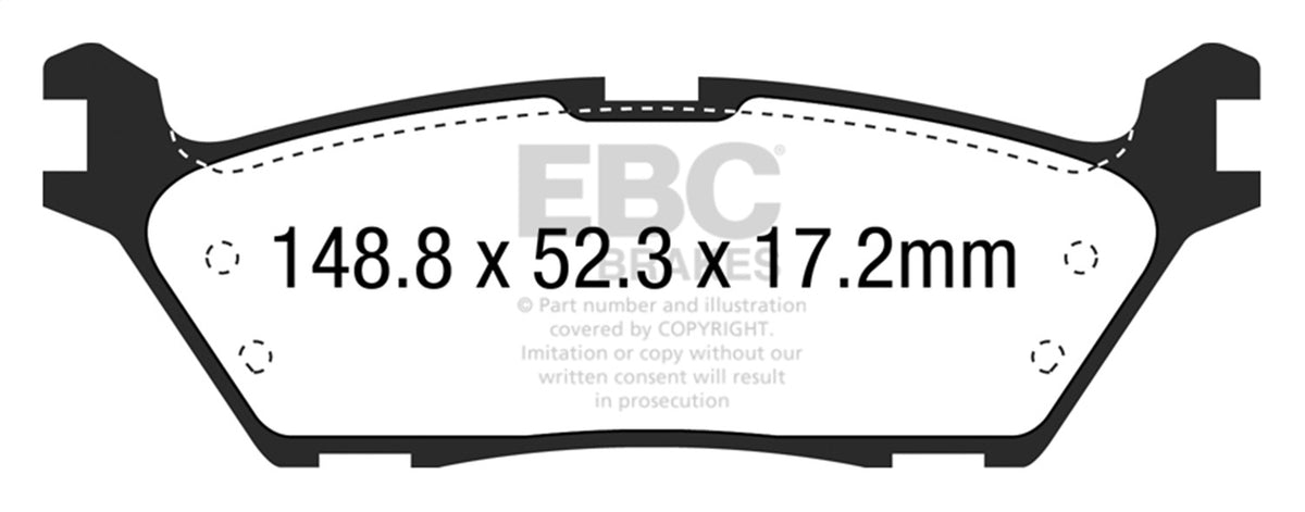 EBC Brakes - Truck/SUV Extra Duty Brake Pads - ED93037