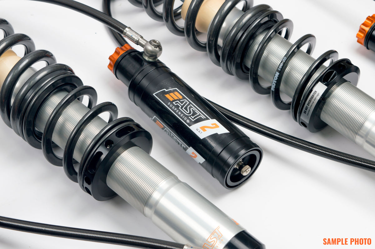2-WAY Adjustable Coilovers In Rebound And Compression Incl Canisters.