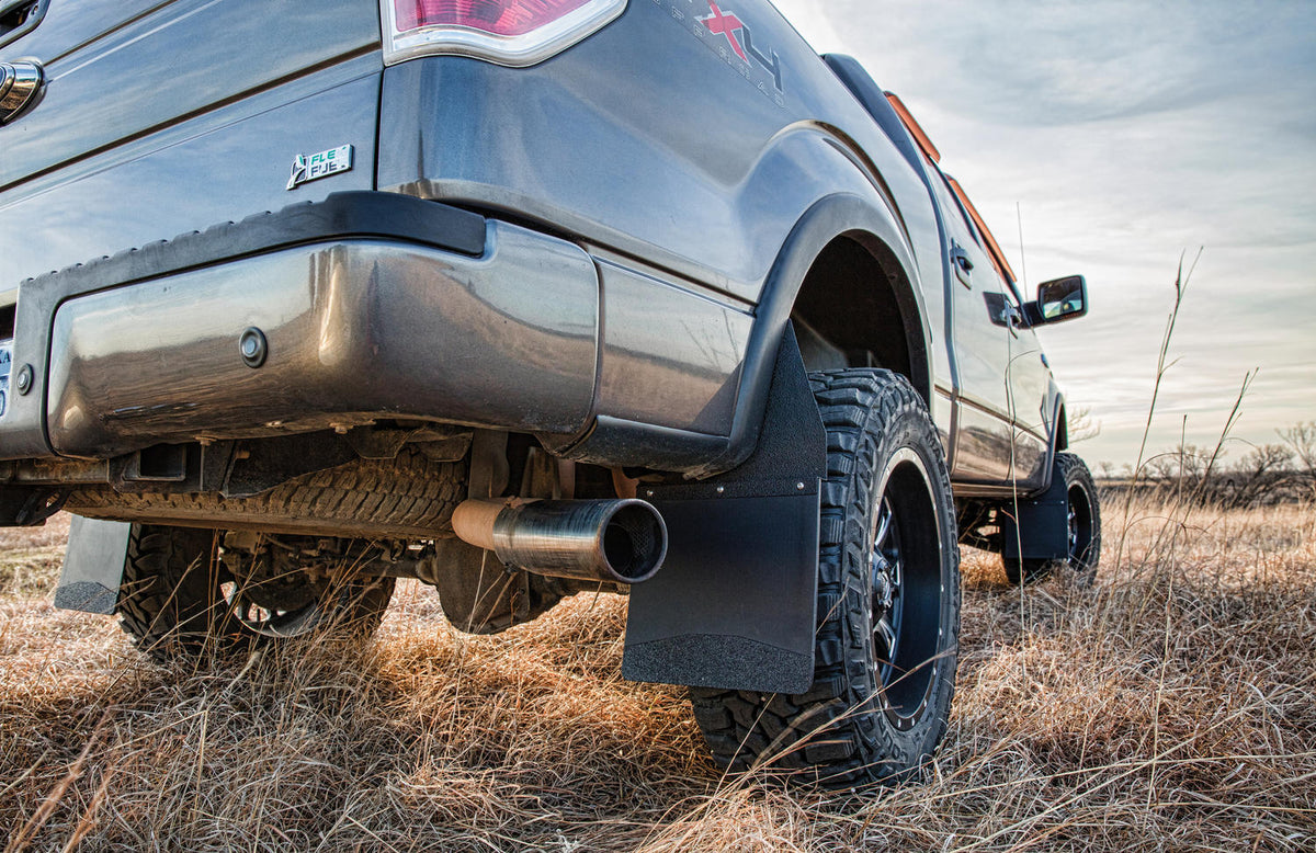 Husky Kick Back Mud Flaps Front 12" Wide - Stainless Steel Top And Wt 17098