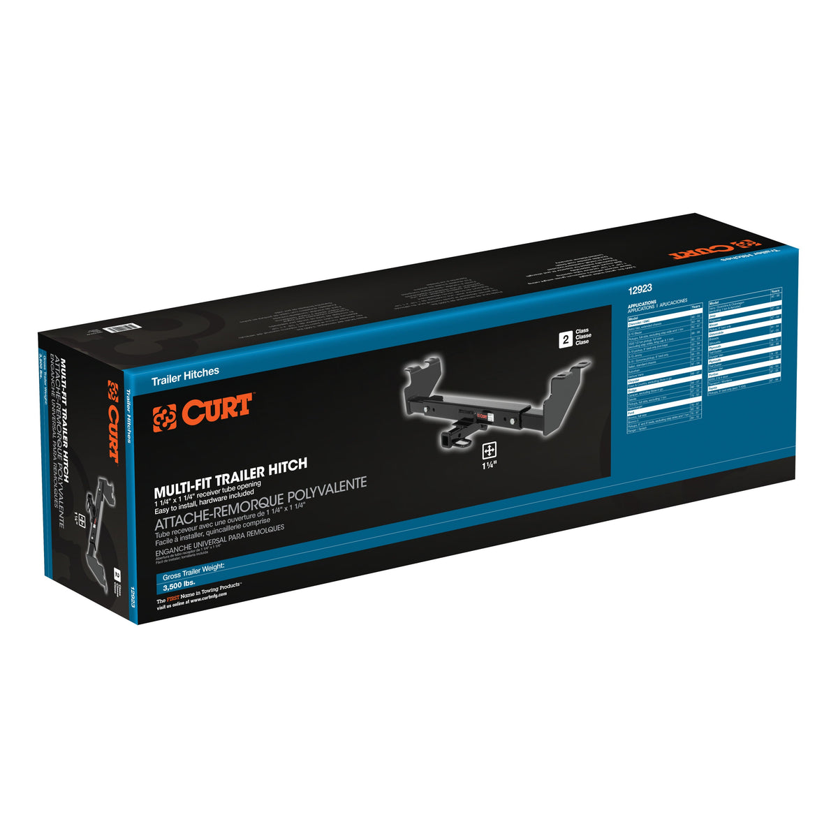 Class 2 Multi-Fit Trailer Hitch With 1-1/4" Receiver