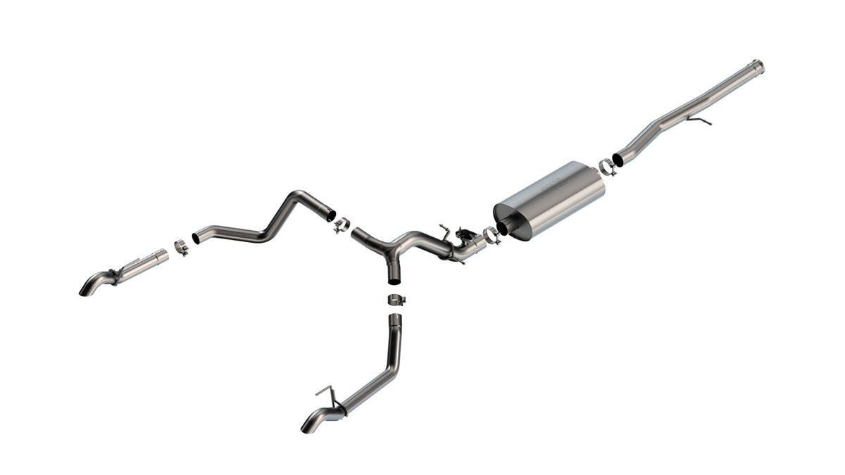 2024-2026 Chevrolet Silverado 1500 ZR2/ GMC Sierra 1500 AT4X Cat-Back™ Exhaust System Touring Part # 141002