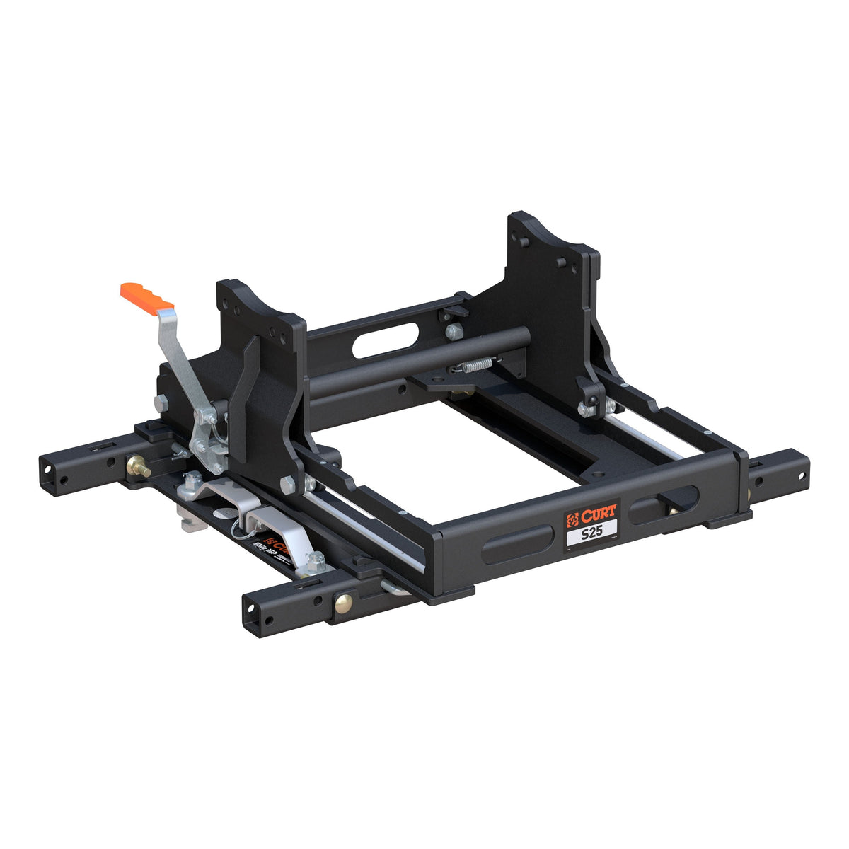 CURT 16679 S25 5th Wheel Slider Kit With Puck System Adapter With Rails  Select Chevy Silverado 2500 HD  3500 HD  Ford F-250 Super Duty  F-350 Super Duty  F-450 Super Duty  GMC Sierra 2500 HD  3500 HD