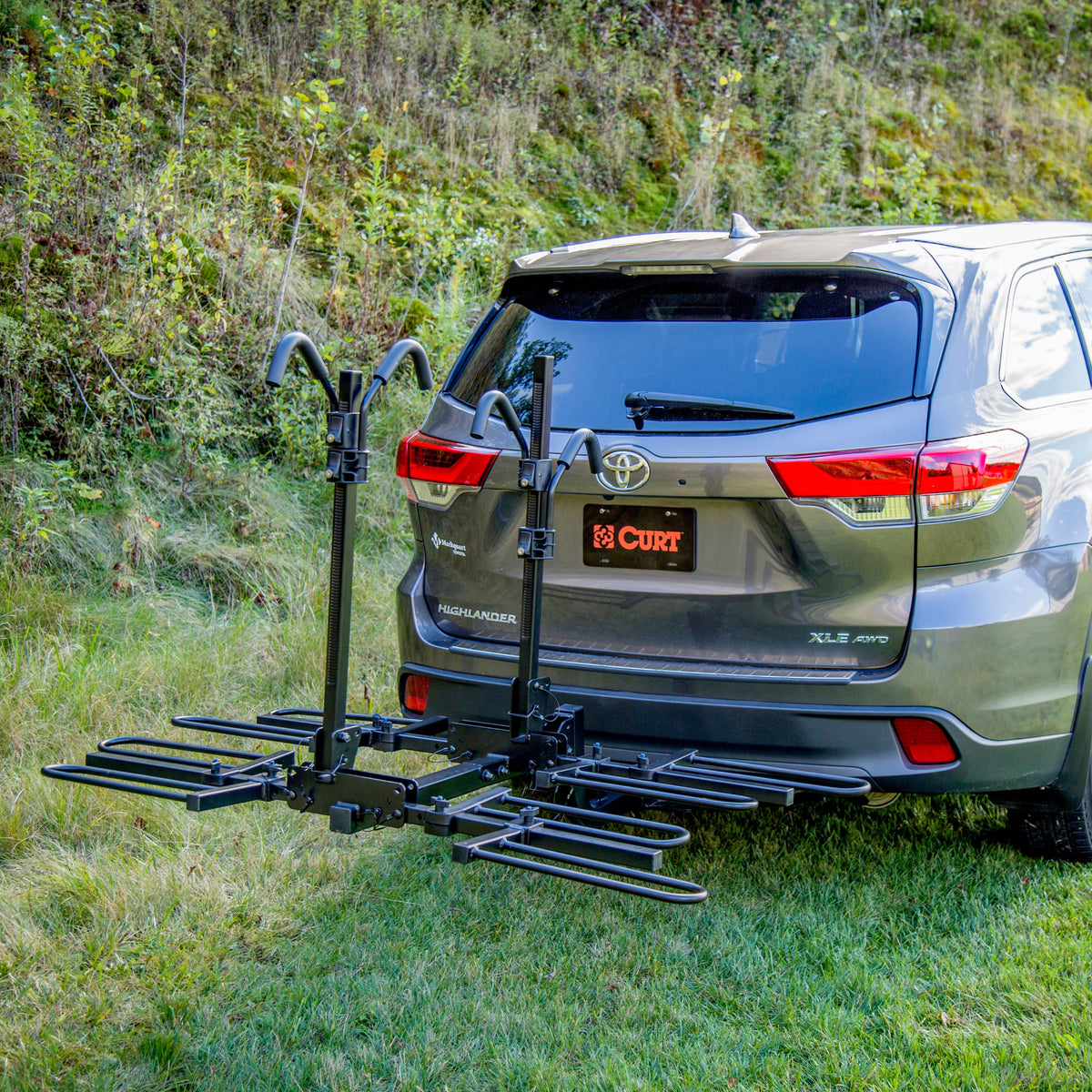 Tray-Style Hitch-Mounted Bike Rack (4 Bikes 2" Shank)
