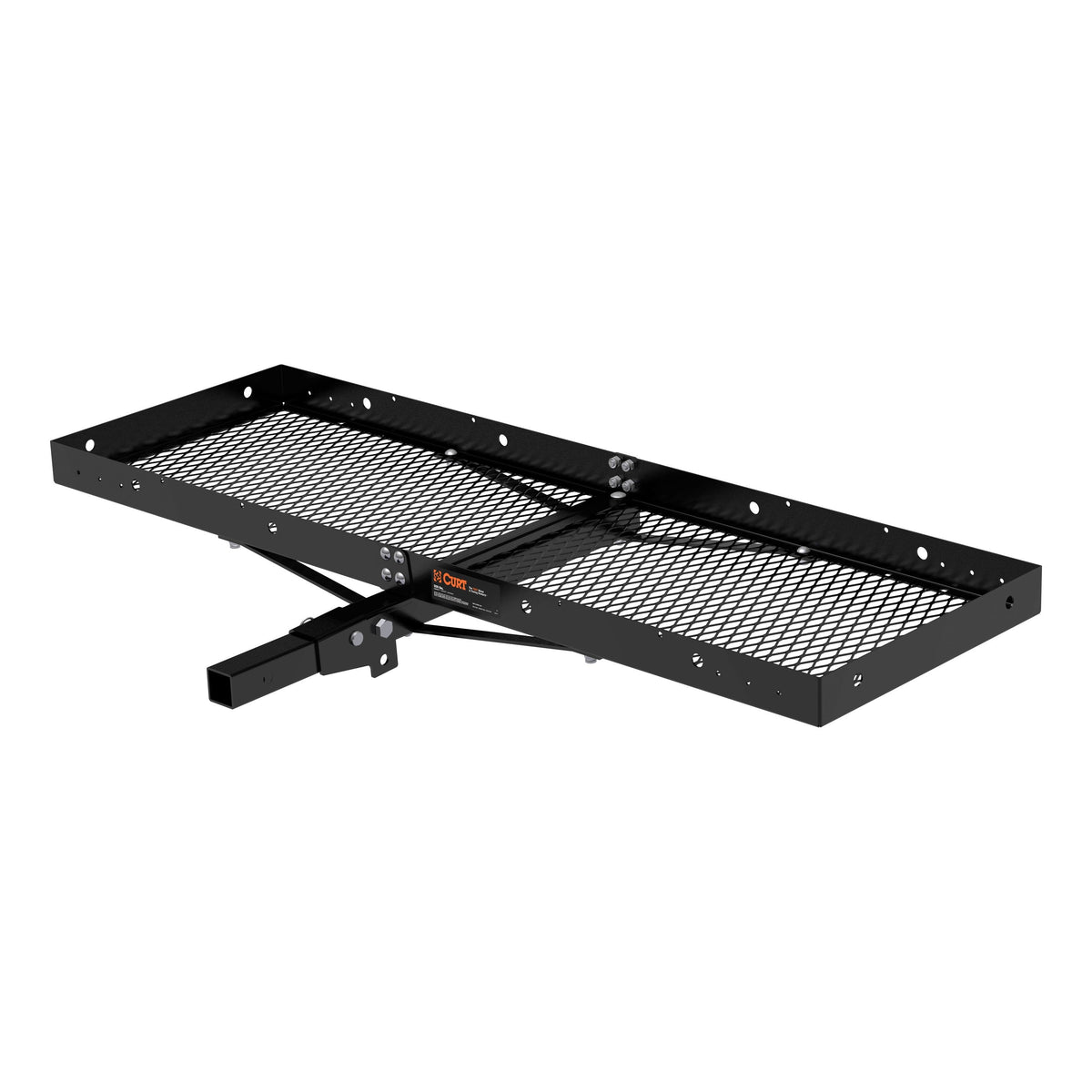 60" X 20" Black Steel Tray Cargo Carrier (Folding 2" Shank 500 Lbs.)