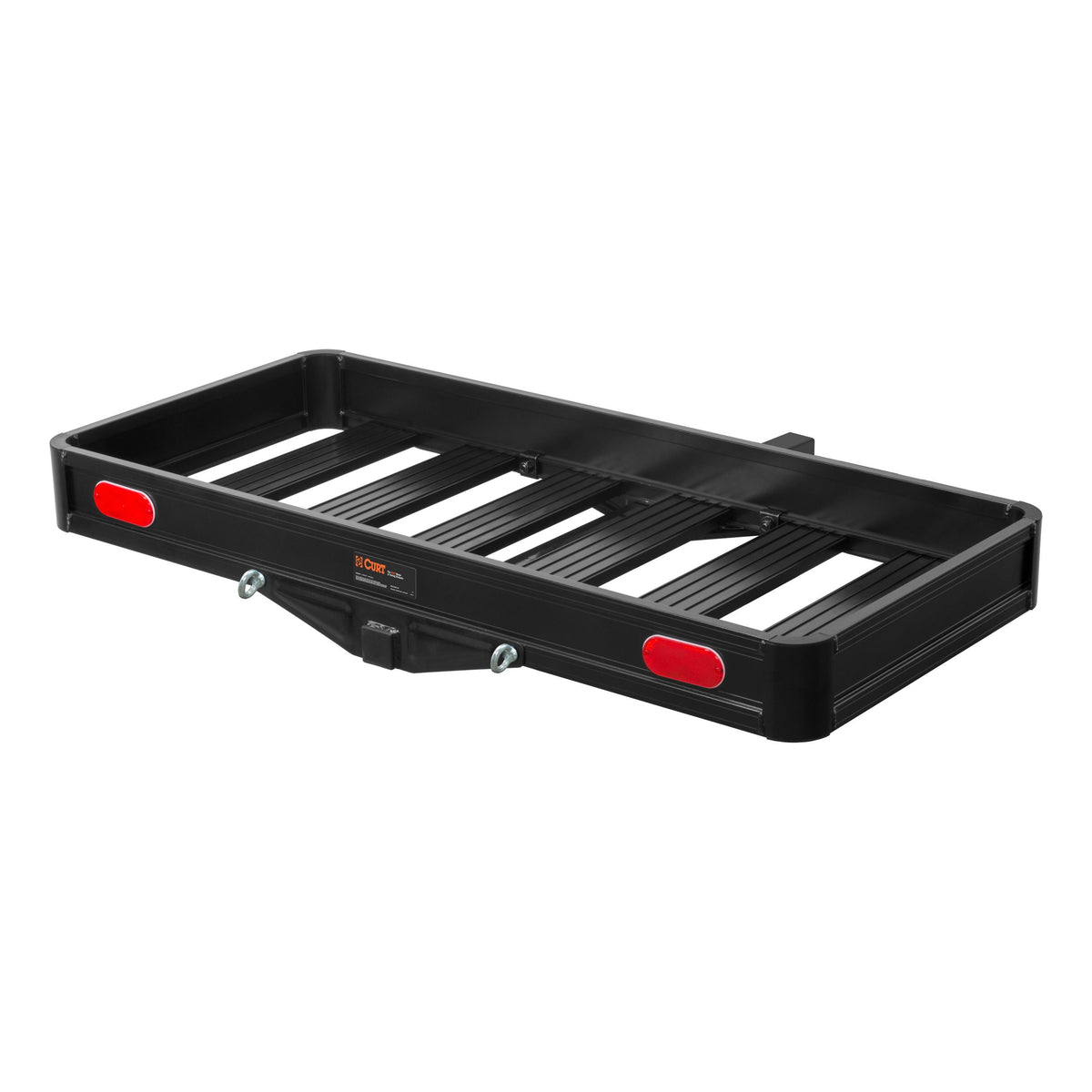 49" X 22" Black Aluminum Basket Cargo Carrier (Fixed 2" Shank 500 Lbs.)