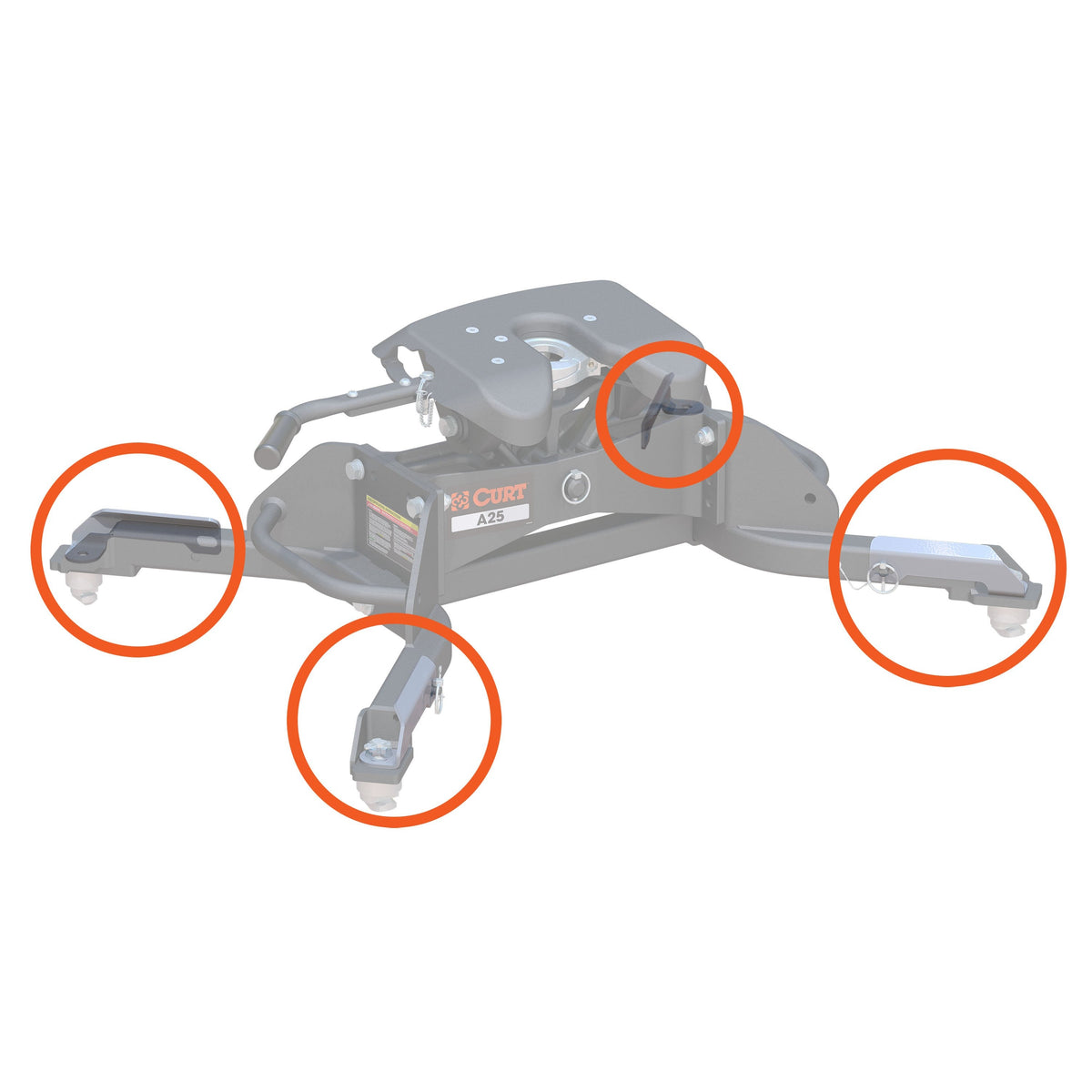 Replacement 5th Wheel Puck System Handles For Ram (Fits 16021)