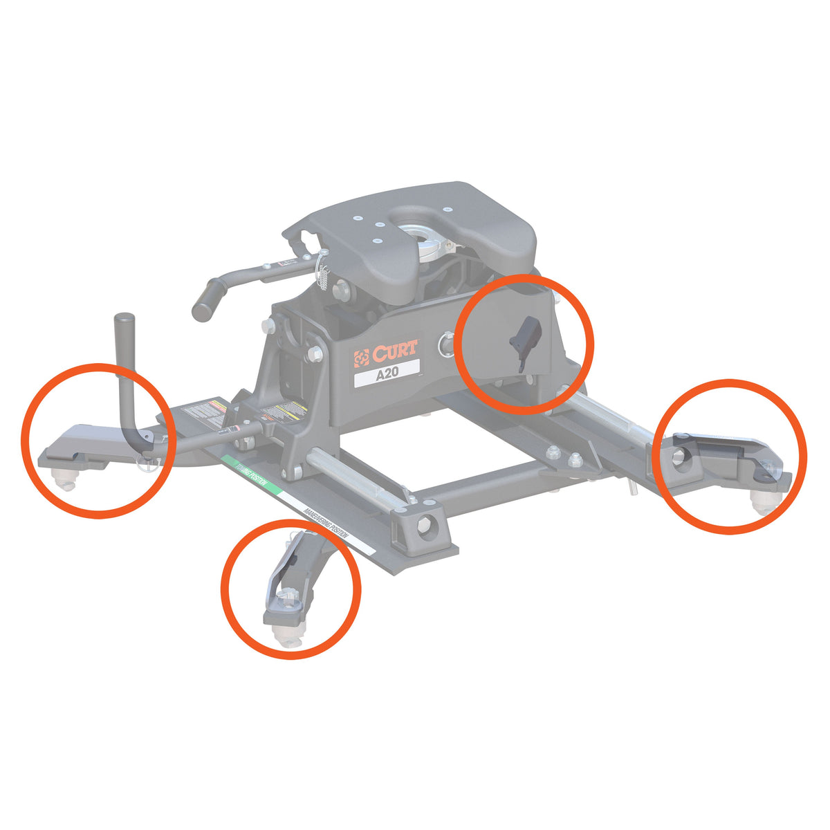 Replacement 5th Wheel Puck System Handles For Ram (Fits 16022)