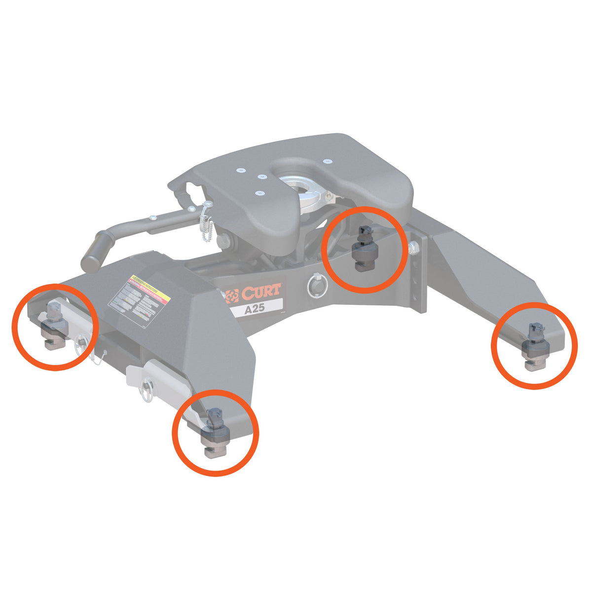 Replacement 5th Wheel Puck System Anchors For Chevrolet / GMC (Fits 16025)
