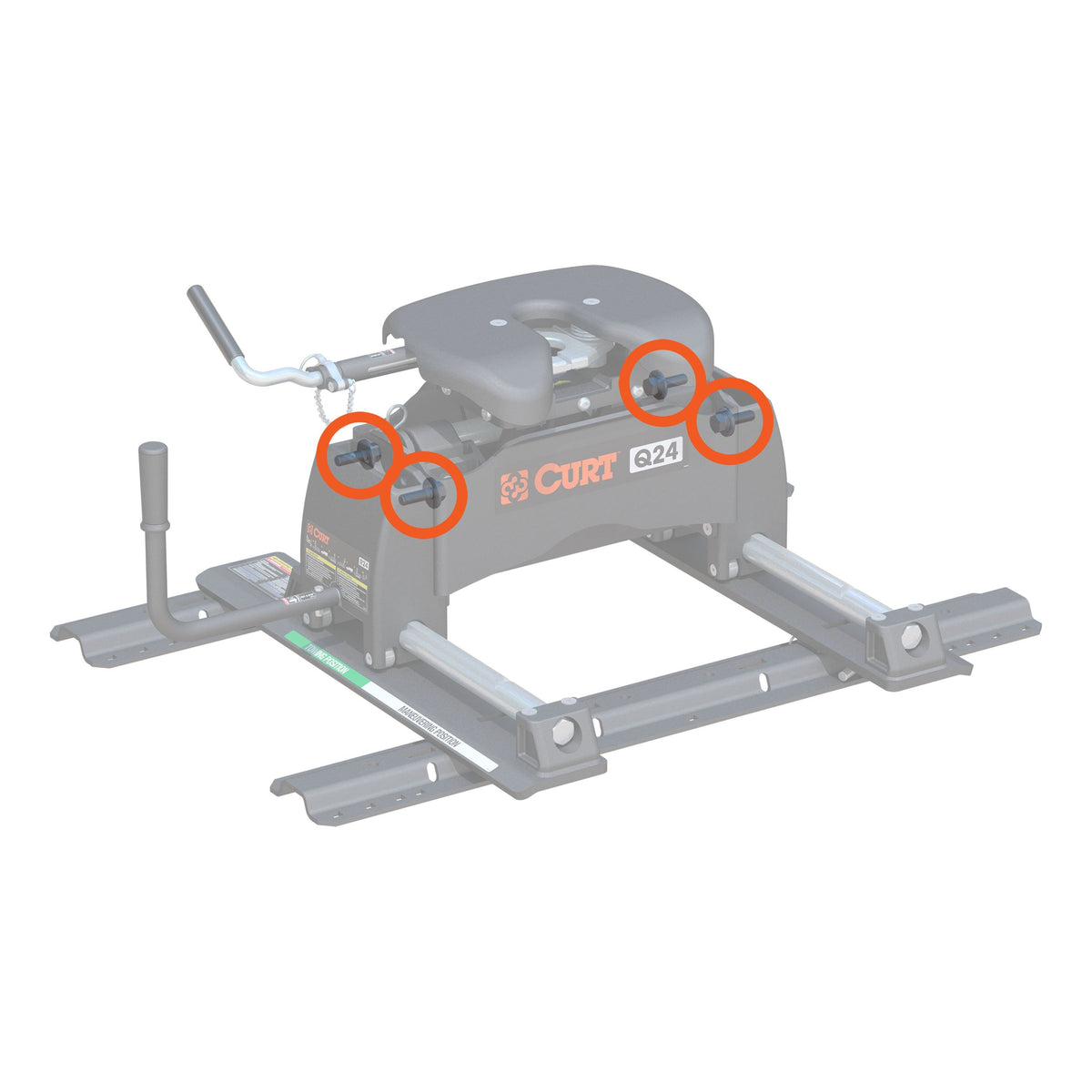 Replacement R-Series 5th Wheel Roller Head Mounting Hardware