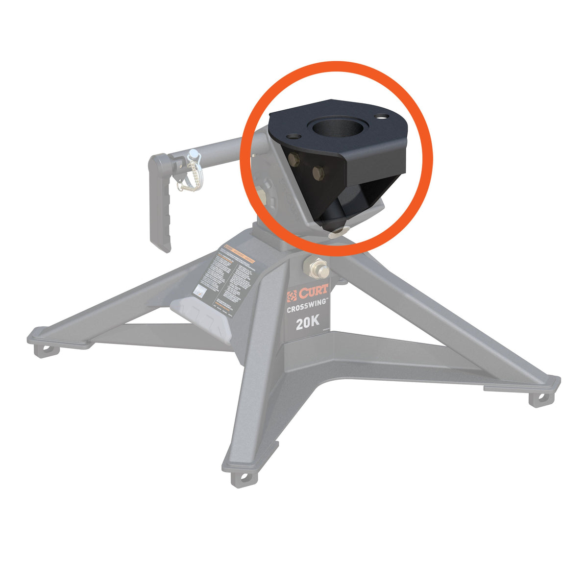 Replacement CrossWing 5th Wheel Kingpin Head Attachment