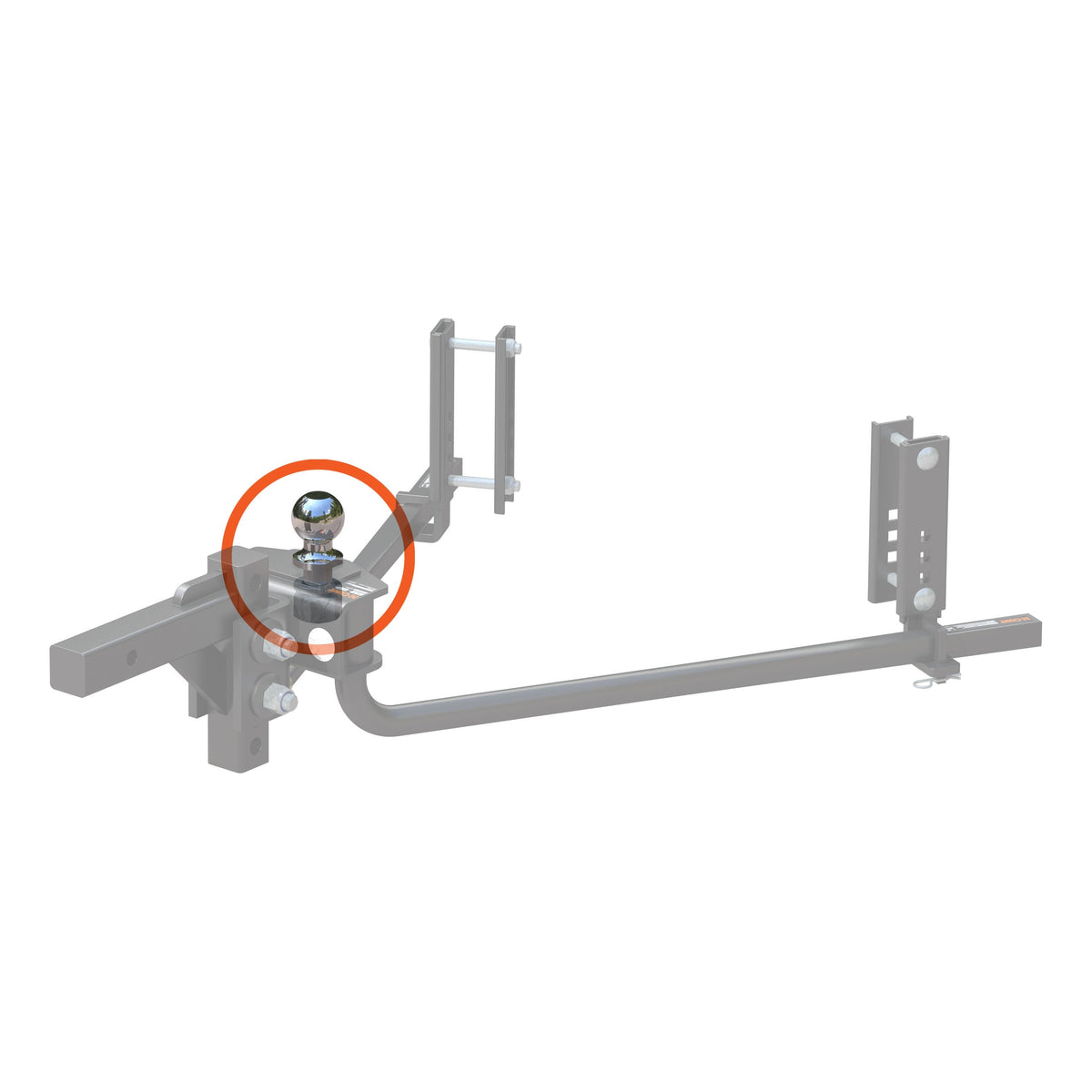 CURT 19308 2-5/16" Replacement Ball For TruTrack 2P 5-8K Round Bar Weight Distribution Hitch