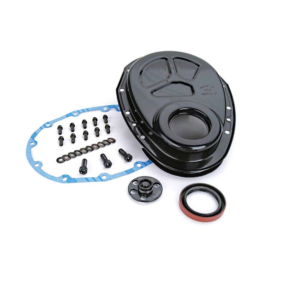 Steel Timing Cover W/ Thrust Plate For Chevrolet 265-400 Small Block