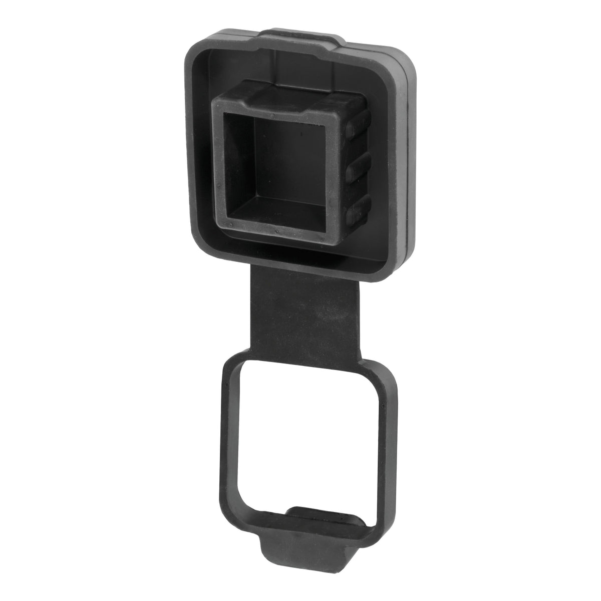 2" Rubber Hitch Tube Cover With 4-Way Flat Holder (Packaged)