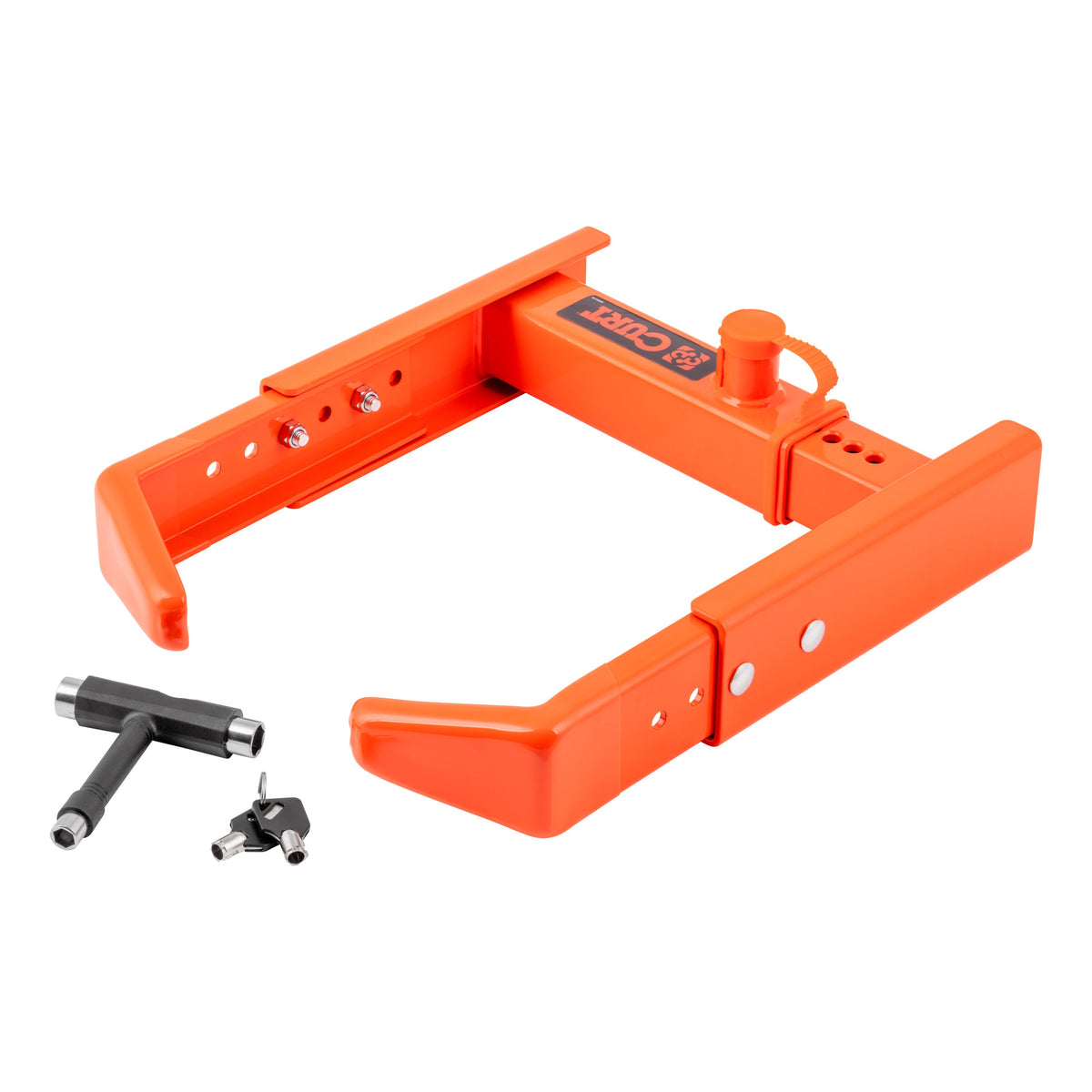 CURT 23176 Adjustable Trailer Wheel Lock  16.5” X 6.5”-8 To 33" X 12-1/2"/R15