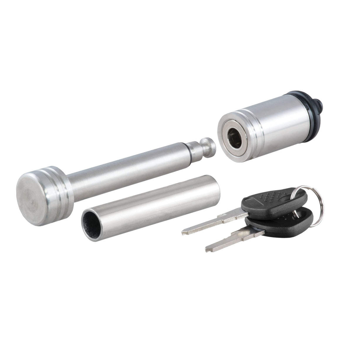 1/2" Hitch Lock With 5/8" Adapter (1-1/4" Or 2" Receiver Barbell Stainless)