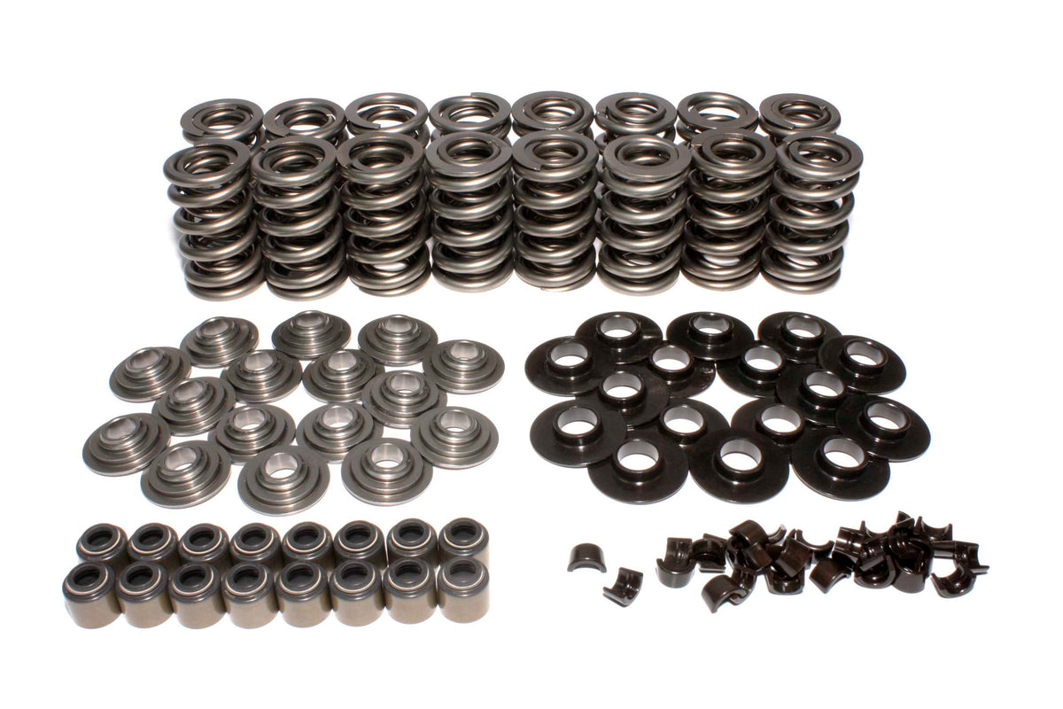 GM LS Dual Valve Spring Kit W/ Tool Steel Retainers; .675" Max Lift