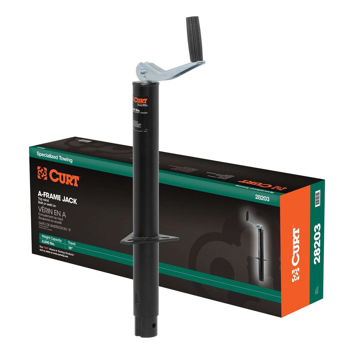 A-Frame Jack With Top Handle (2000 Lbs 15" Travel Packaged)