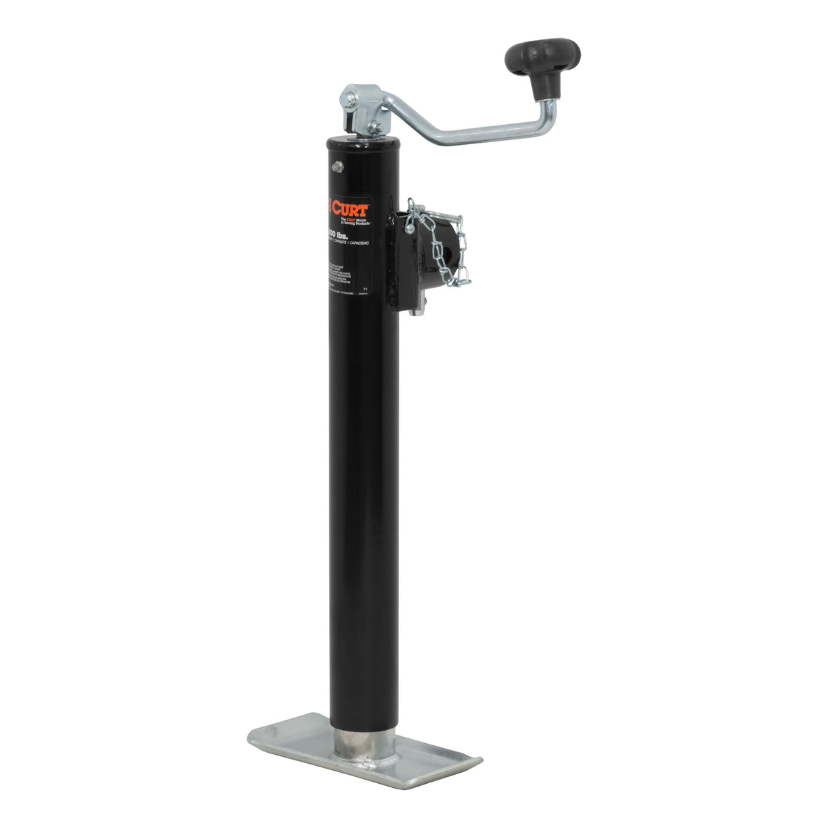 Pipe-Mount Swivel Jack With Top Handle (5000 Lbs 15" Travel)