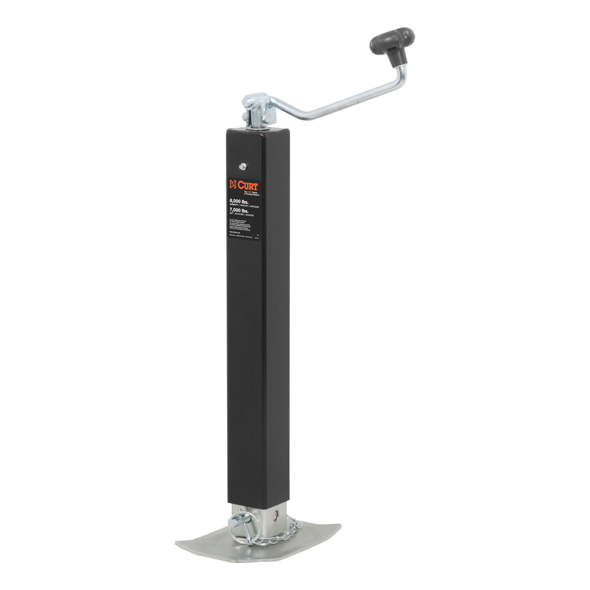 Direct-Weld Square Jack With Top Handle (8000 Lbs 15" Travel)
