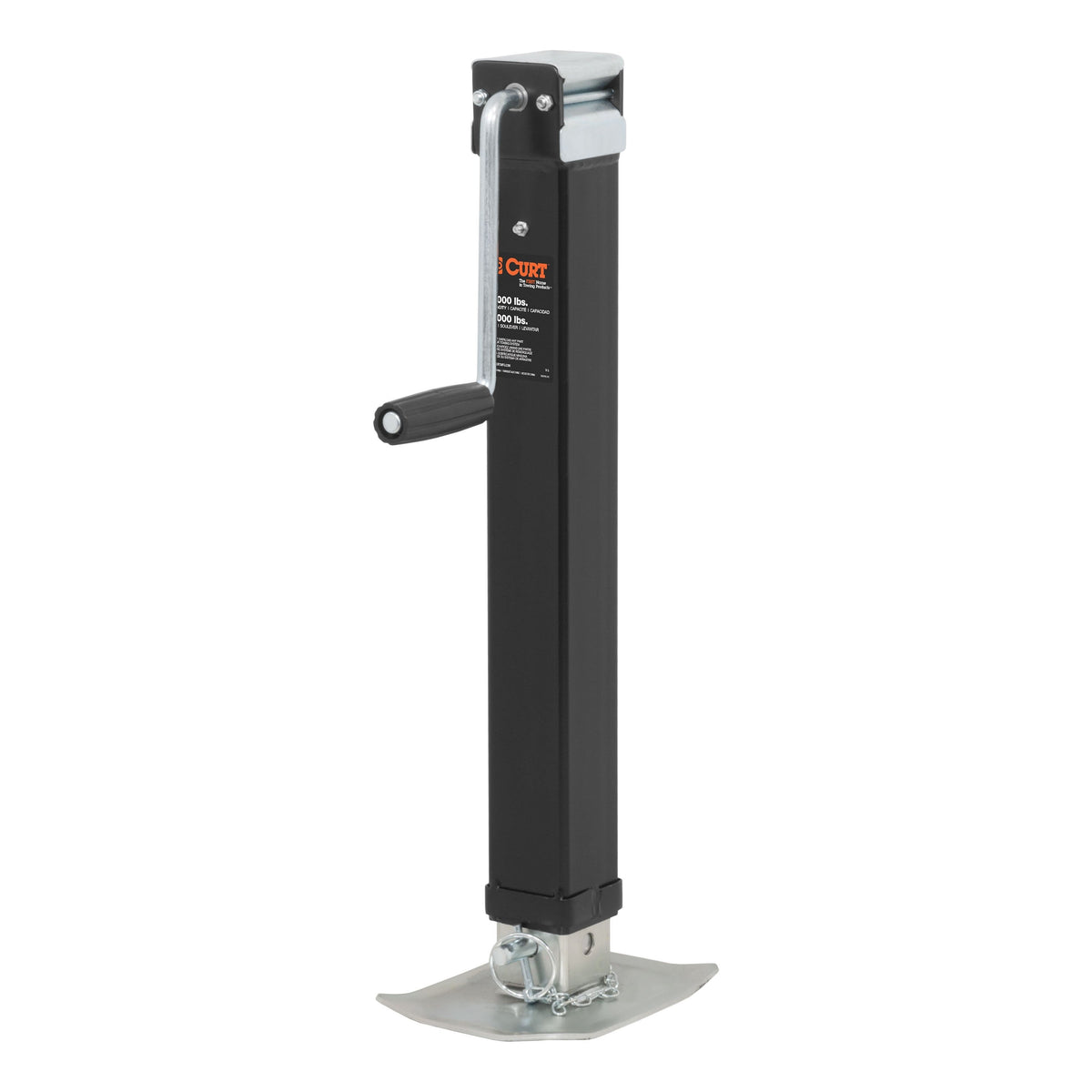 Direct-Weld Square Jack With Side Handle (8000 Lbs 15" Travel)