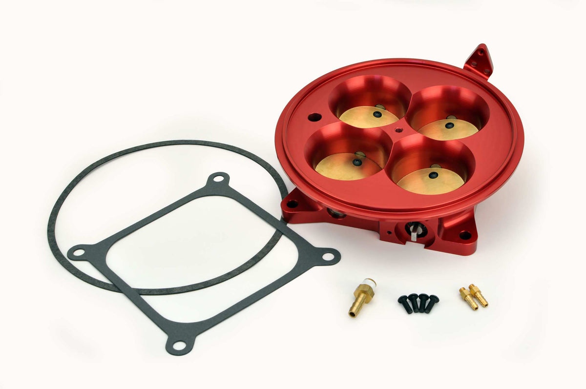 Red 4500 Flange Air Only Throttle Body For Multiport Injection EFI Systems