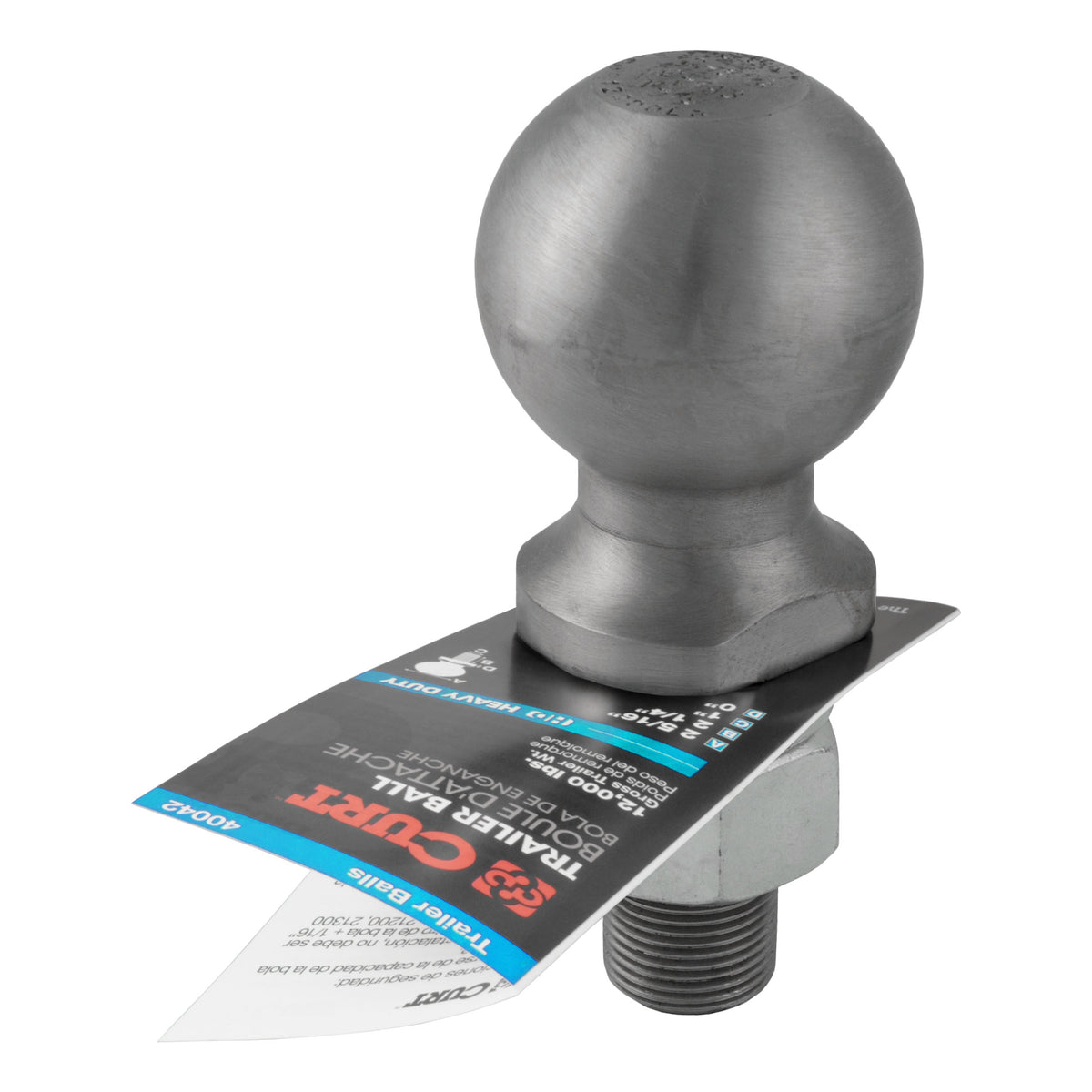2-5/16" Trailer Ball (1" X 2-1/4" Shank 12000 Lbs. Raw Steel)