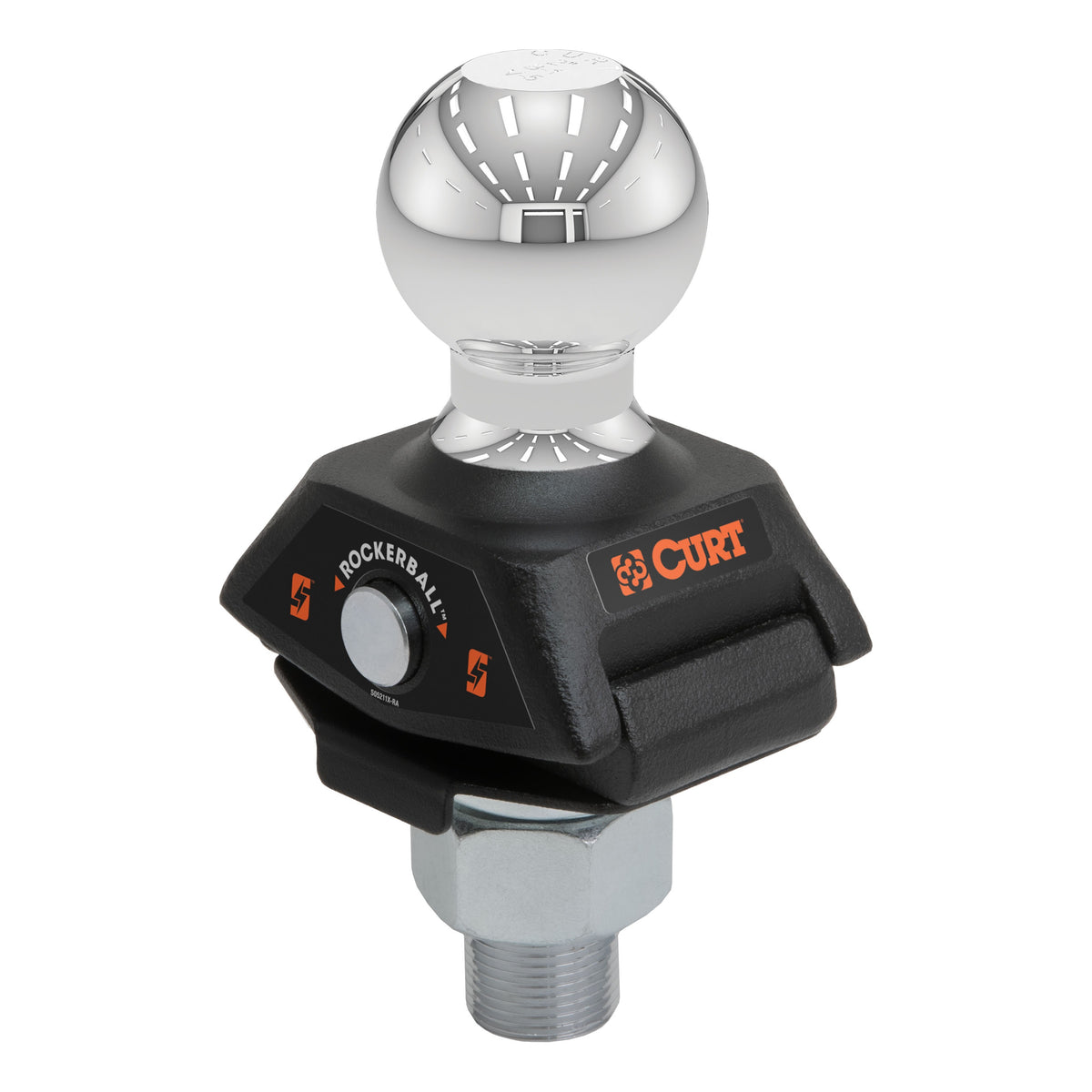 RockerBall 2" Cushion Hitch Trailer Ball (1" Shank 7500 Lbs.)