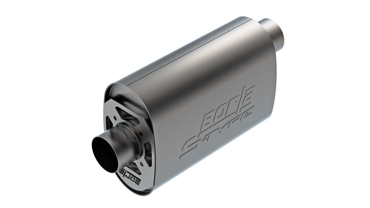 CrateMuffler® Chevrolet LS3 6.2L V8 Stock Output 3" Offset/Center 14"x6"x10.34" S-Type Part # 400957