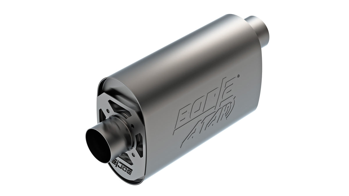 CrateMuffler® Chevrolet LS3 6.2L V8 Stock Output 3" Offset/Center 14"x6"x10.34" ATAK® Part # 400958