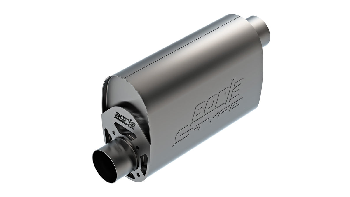CrateMuffler® Chevrolet LS3 6.2L V8 Stock Output 3" Offset/Offset 14"x6"x10.34" S-Type Part #400959