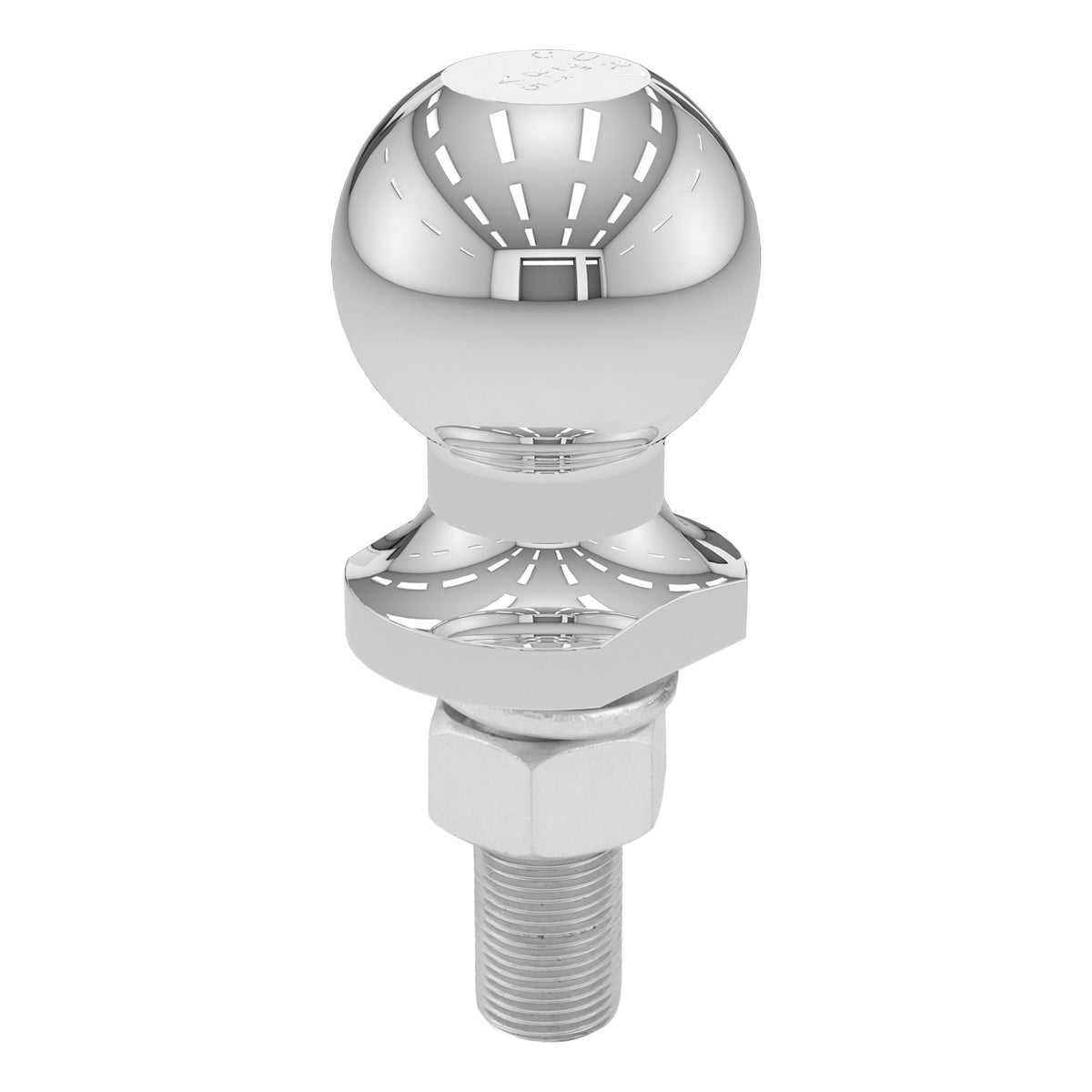 CURT 40165 Chrome Trailer Hitch Ball  3 500 Lbs  2-Inch Diameter  3/4 X 2-1/8-Inch Shank