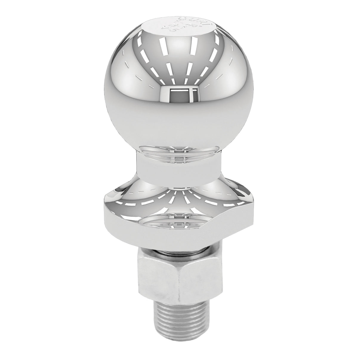 CURT 40196 Chrome ATV  UTV  Lawn Tractor Hitch Ball  2 000 Lbs  1-7/8-Inch Diameter  5/8 X 1-3/4-Inch Shank