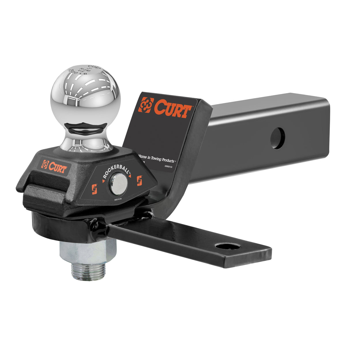RockerBall Cushion Hitch With Sway Tab (2-5/16" Ball 2" Shank 7500 Lbs.)