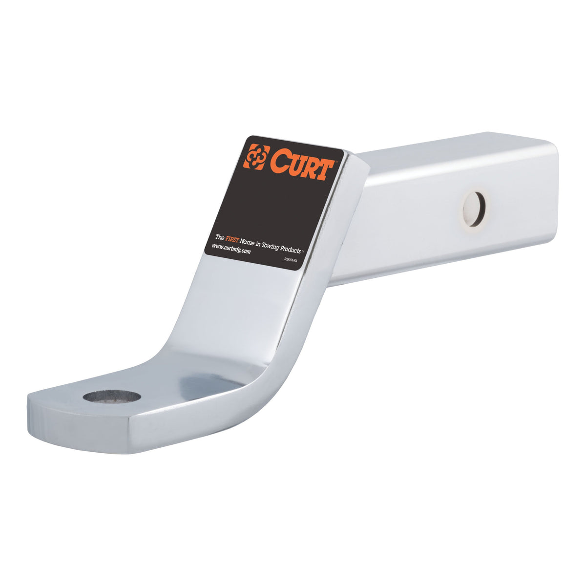 Class 3 Ball Mount (2" Shank 7500 Lbs. 4" Drop 8-1/4" Long Chrome)