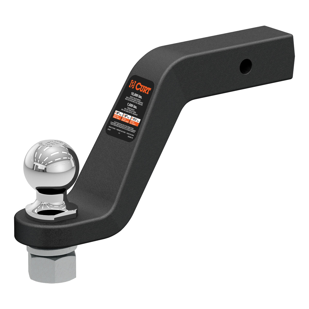 Loaded Forged Ball Mount With 2-5/16" Ball (2" Shank 15000 Lbs 6" Drop)