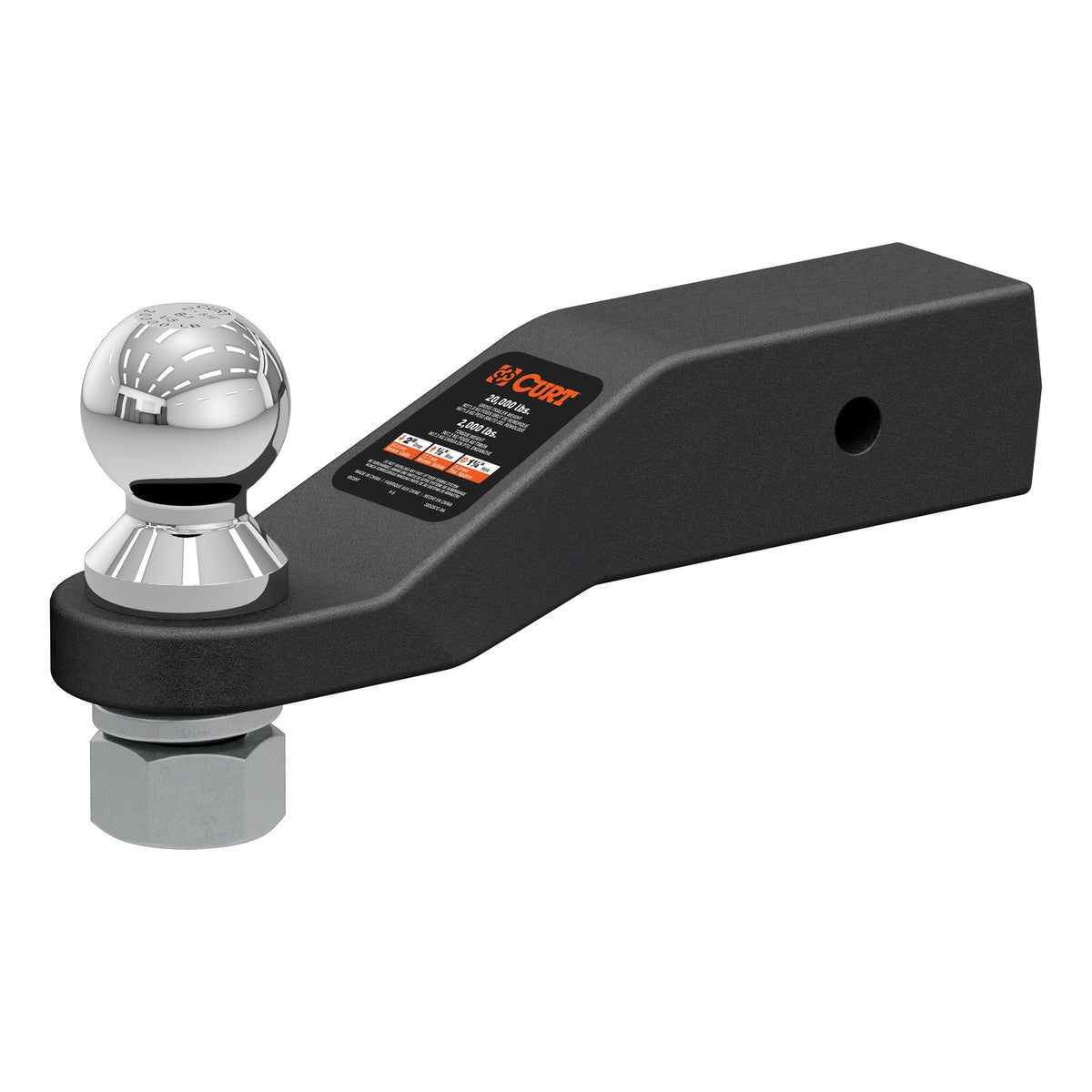 Loaded Forged Ball Mount With 2-5/16" Ball (2-1/2" Shank 20000 Lbs 2" Drop)
