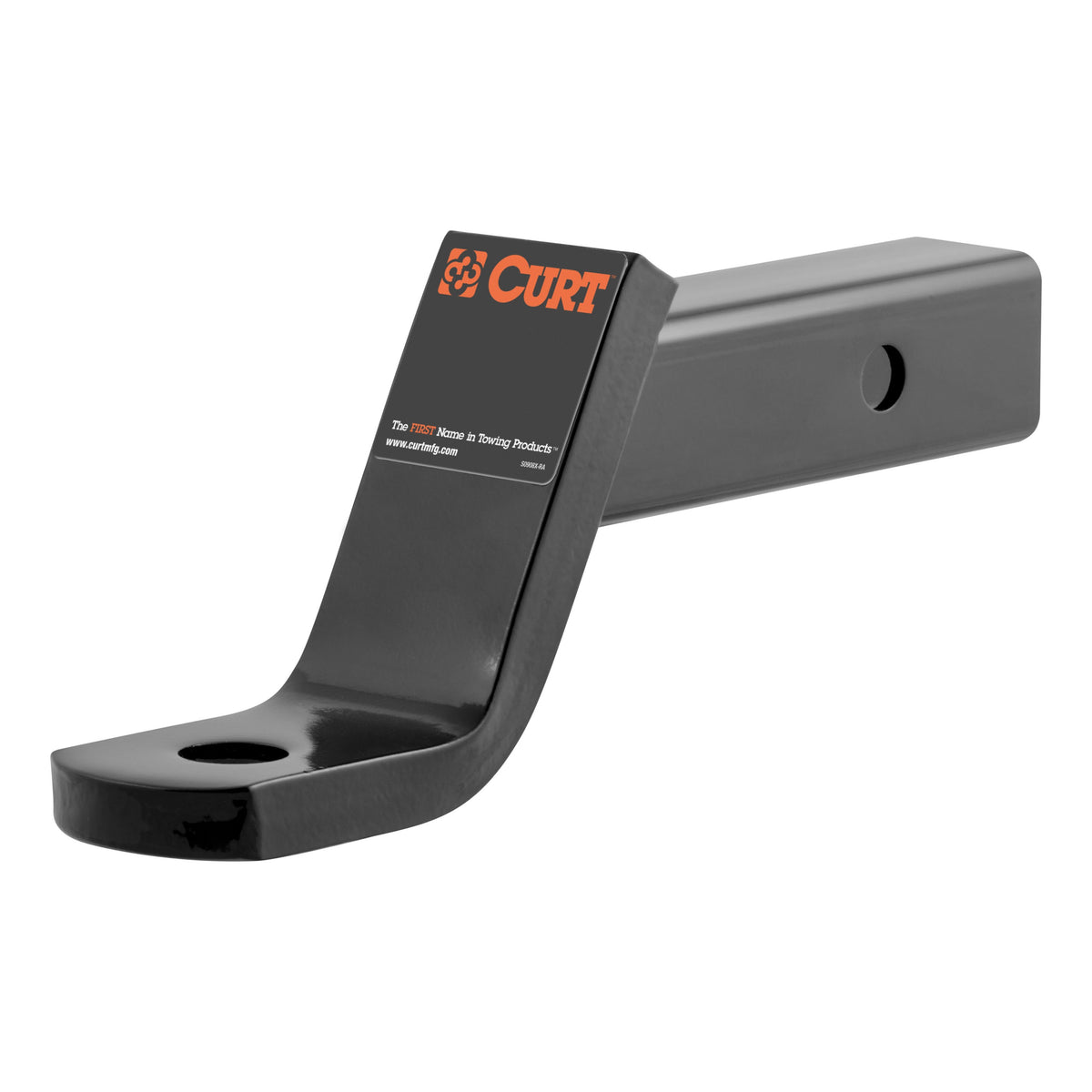 CURT 45850 Class 3 Trailer Hitch Ball Mount  Imported  Fits 2-Inch Receiver  7 500 Lbs  1-Inch Hole  4-Inch Drop  2-In Rise