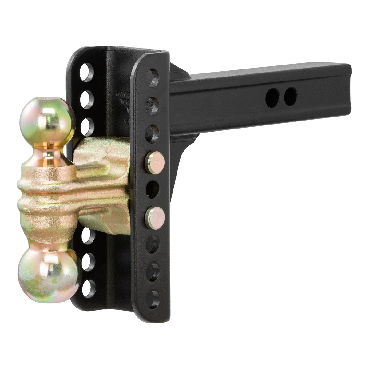 Adjustable Channel Mount With Dual Ball (2" Shank 14000 Lbs. 6" Drop)