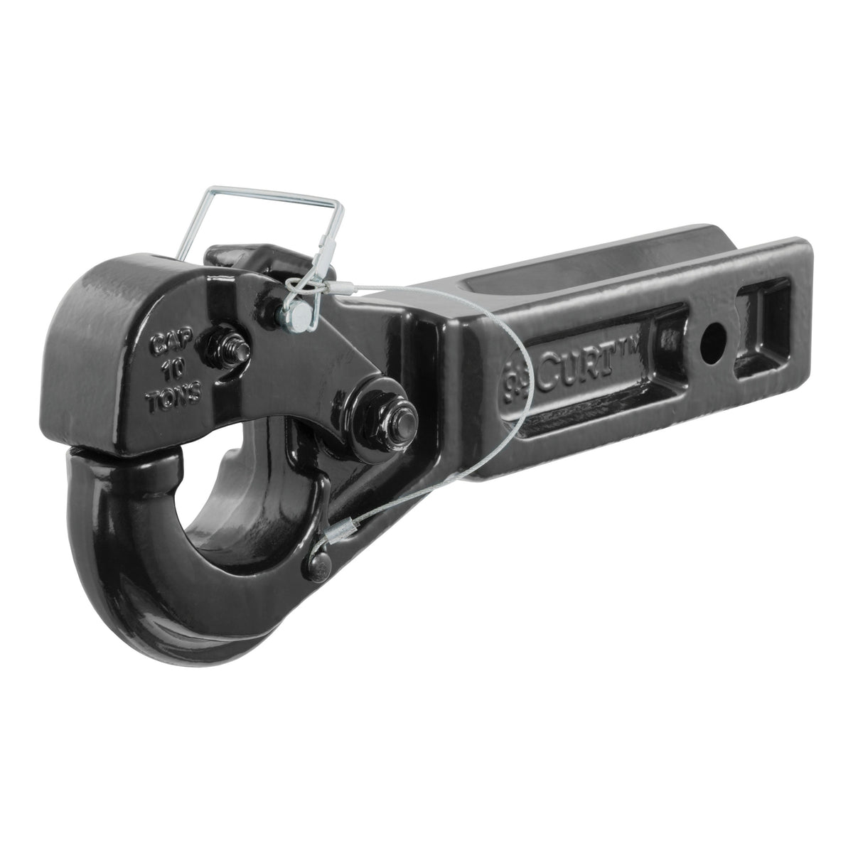 Receiver-Mount Pintle Hook (2-1/2" Shank 20000 Lbs. 2-1/2" Lunette Rings)