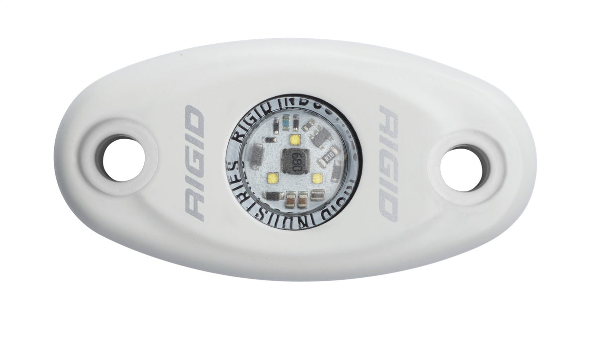 RIGID A-Series LED Light Low Power Cool White White Housing Single