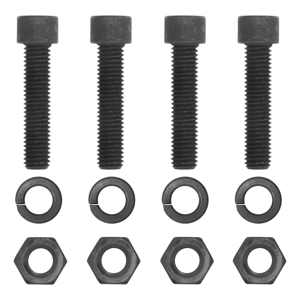 Pintle Mount Hardware Kit (1/2" Grade 8 Black)