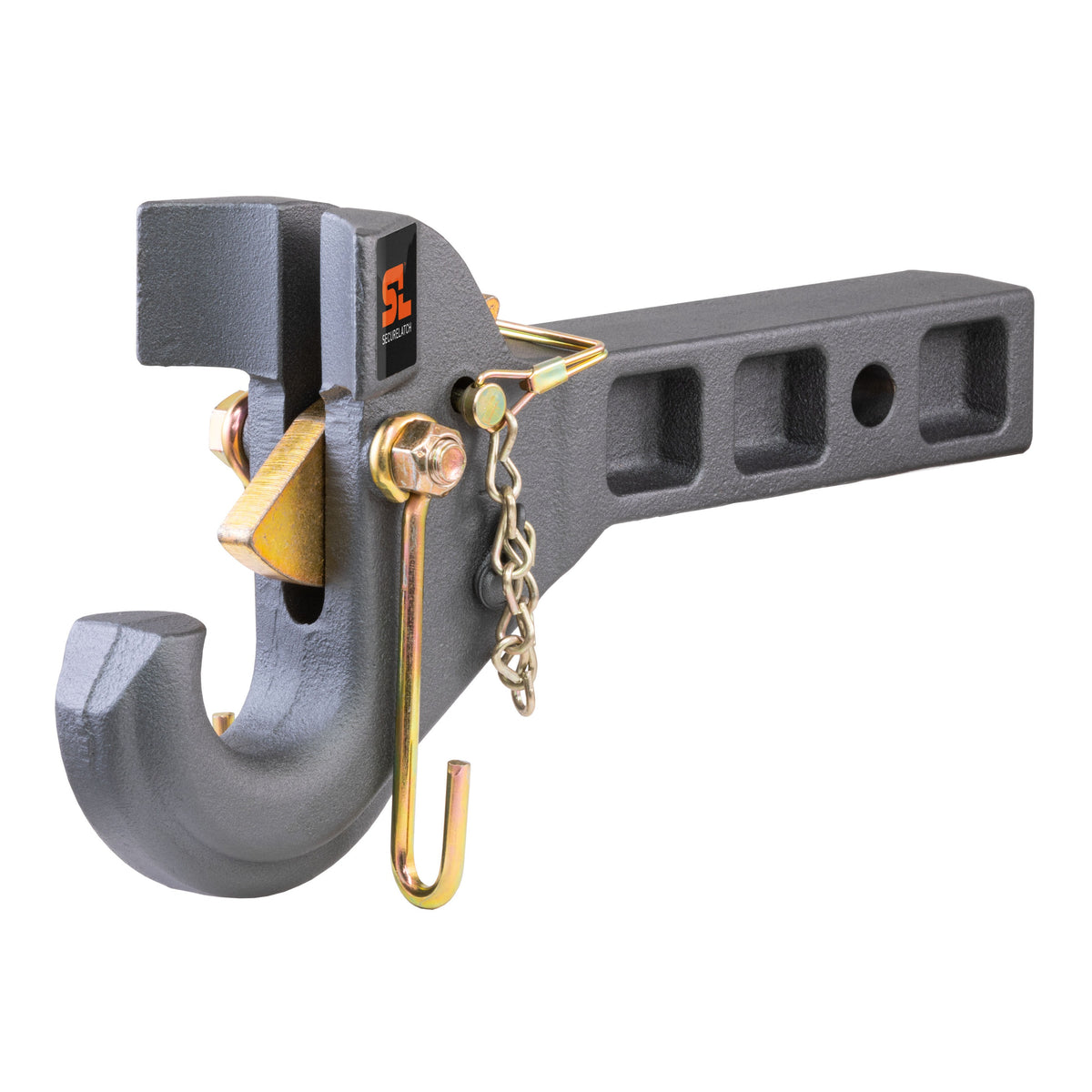 SecureLatch Receiver-Mount Pintle Hook (2" Shank 14K 2-1/2" Or 3" Lunette)
