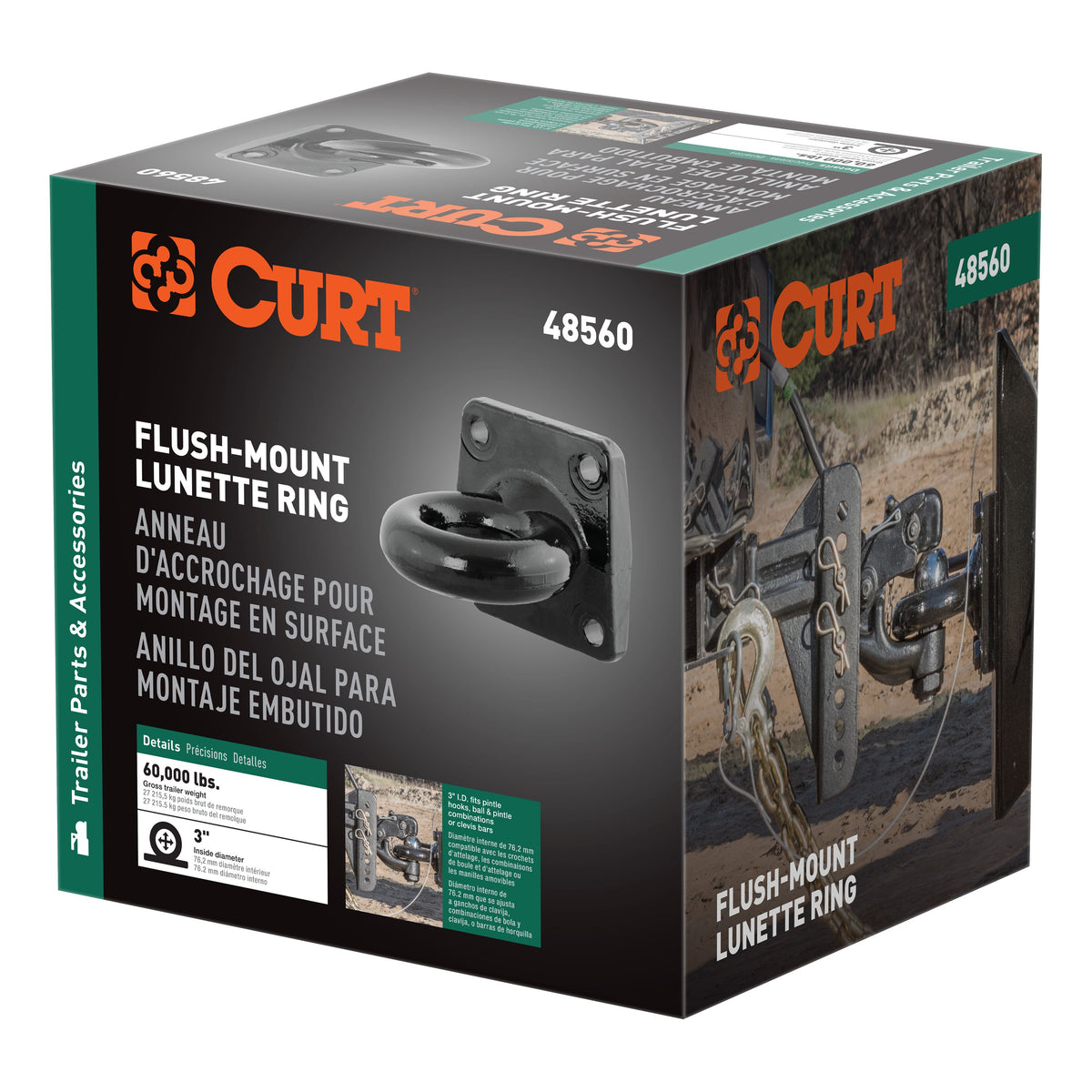 Flush-Mount Lunette Ring (60000 Lbs. 3" I.D.)