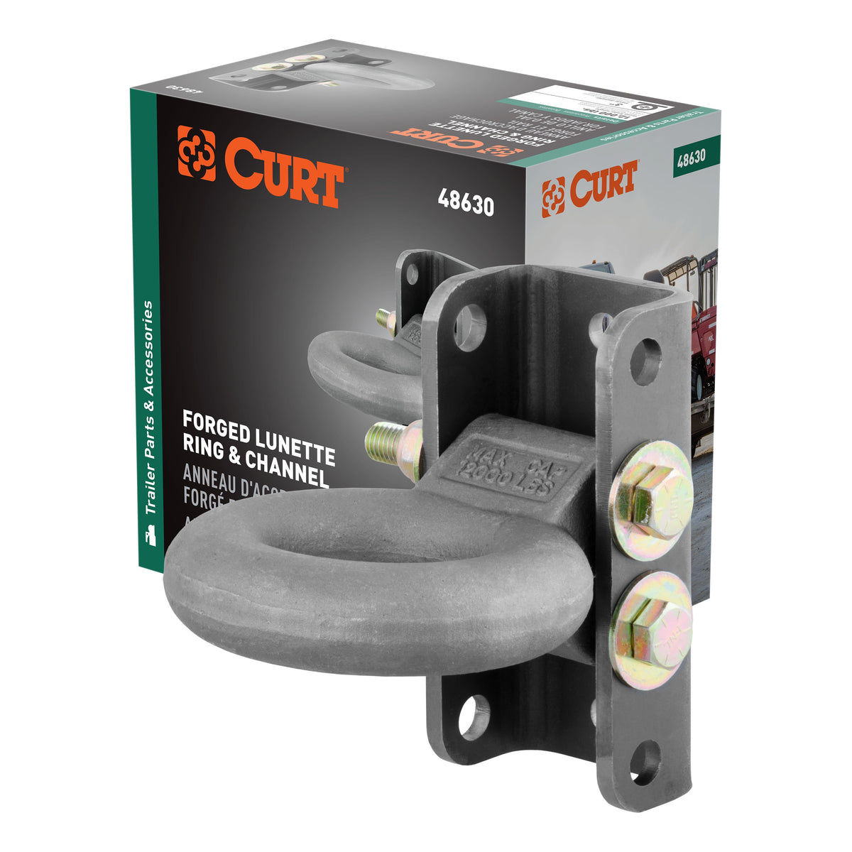 Adjustable Lunette Ring (12000 Lbs. 3" Eye 7-1/2" Channel Height Packaged)