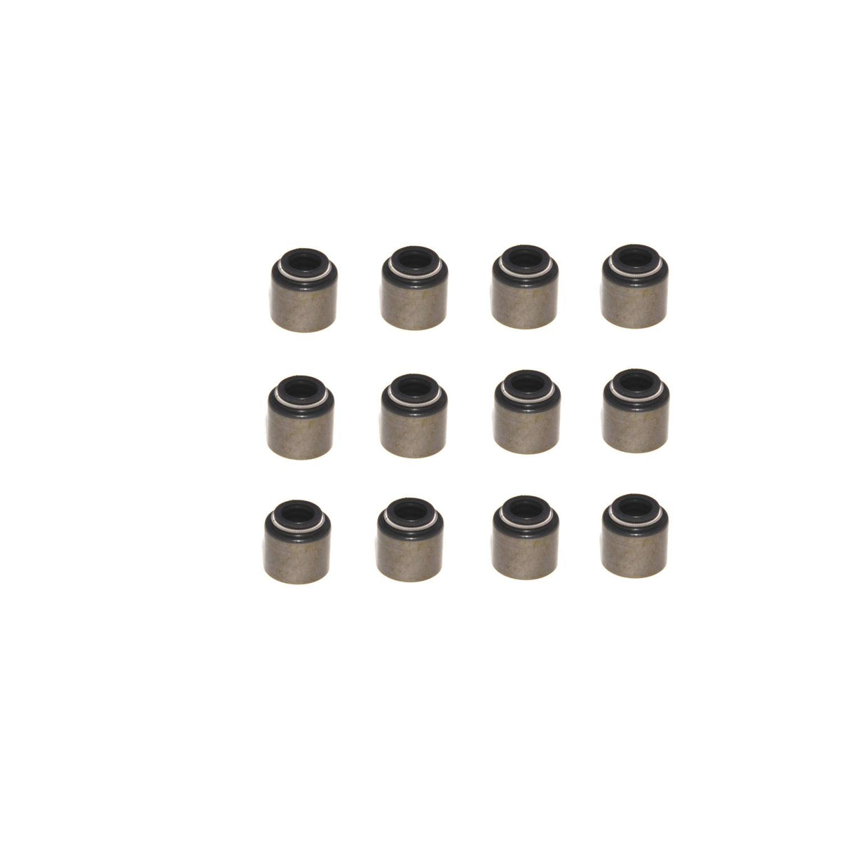 Set Of 12 Steel Viton Valve Seals For .500" Guide Size 8mm Valve Stem