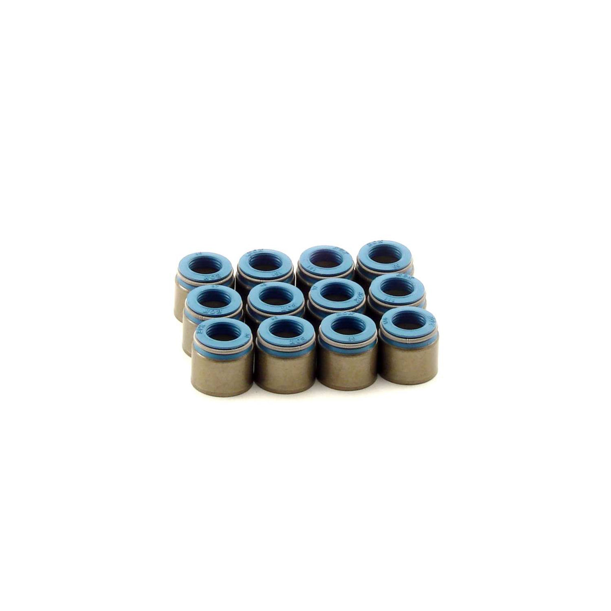 Set Of 12 Metal Body Viton Valve Seals For .500" Guide Size 11/32" Valve Stem
