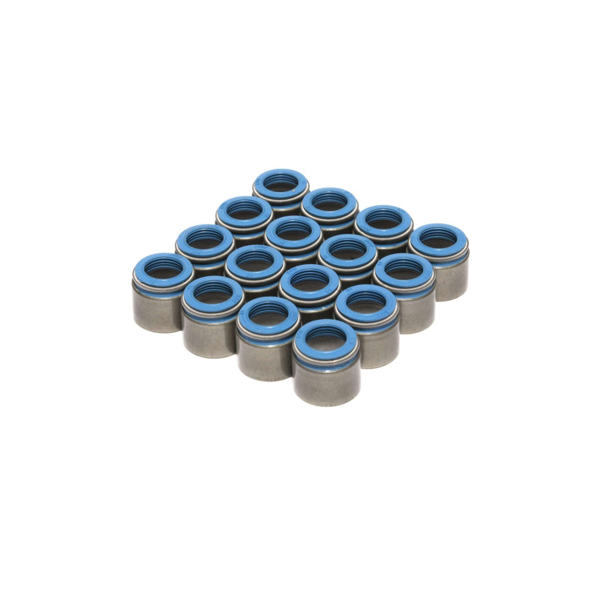 Set Of 16 Metal Body Viton Valve Seals For .530" Guide Size 11/32" Valve Stem