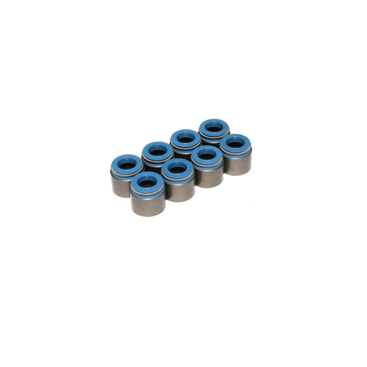 Set Of 8 Metal Body Viton Valve Seals For .530" Guide Size 11/32" Valve Stem