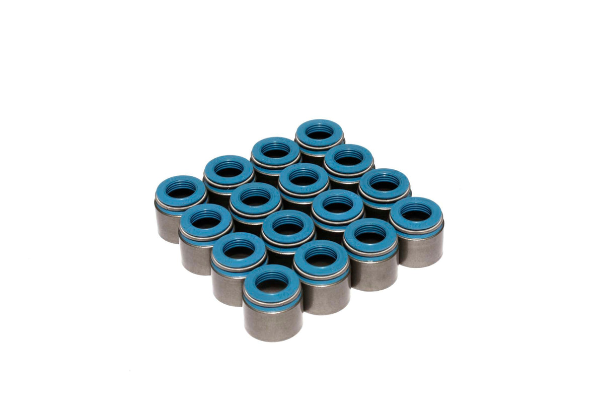 Set Of 16 Metal Body Viton Valve Seals For .500" Guide Size 3/8" Valve Stem